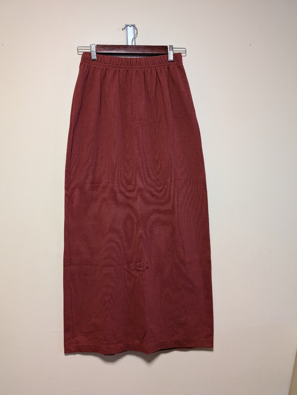 Peruvian Connection Pima Cotton Maxi Skirt Small Adobe NWT